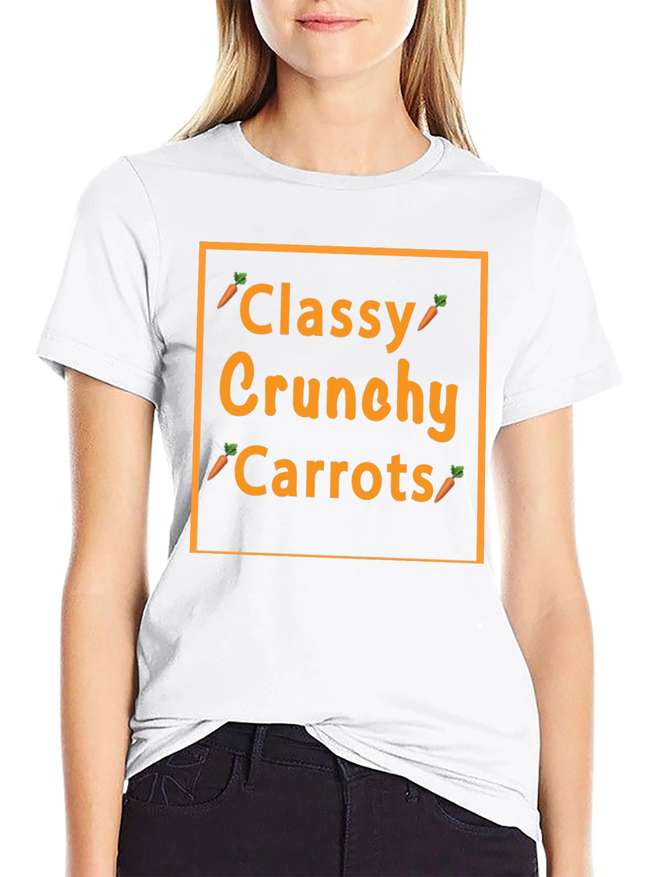 Classy Crunchy Carrots Graphic Tee