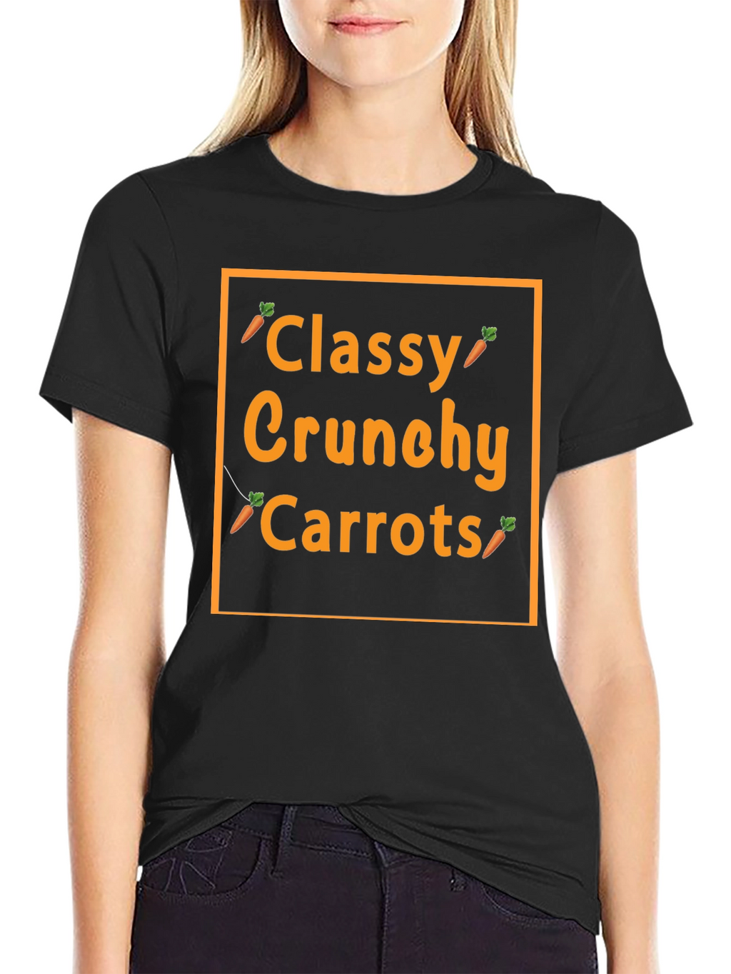 Classy Crunchy Carrots Graphic Tee