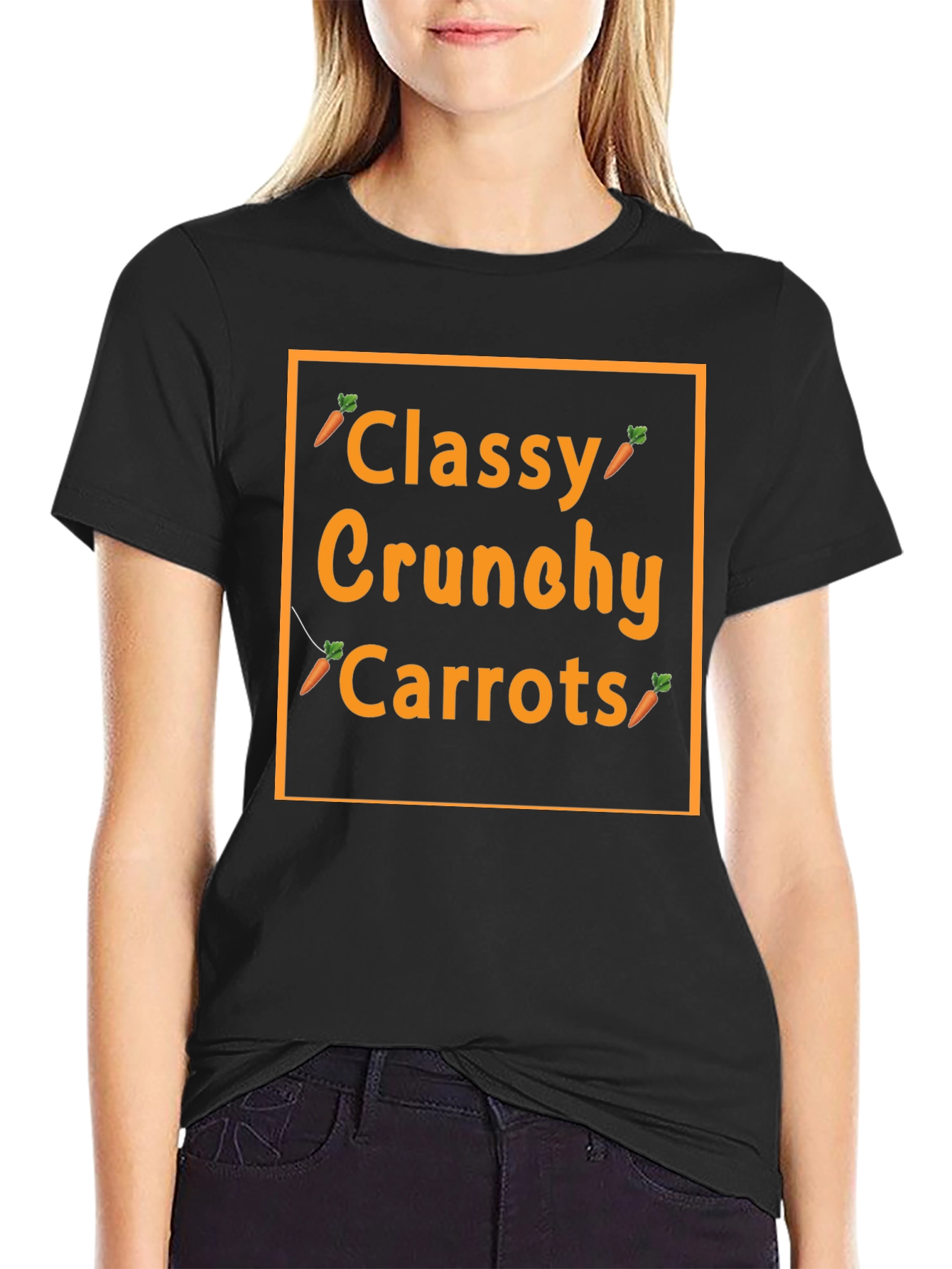 Classy Crunchy Carrots Graphic Tee