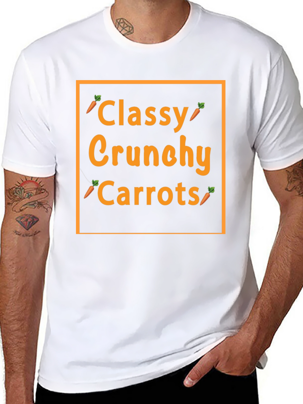 Classy Crunchy Carrots Graphic Tee