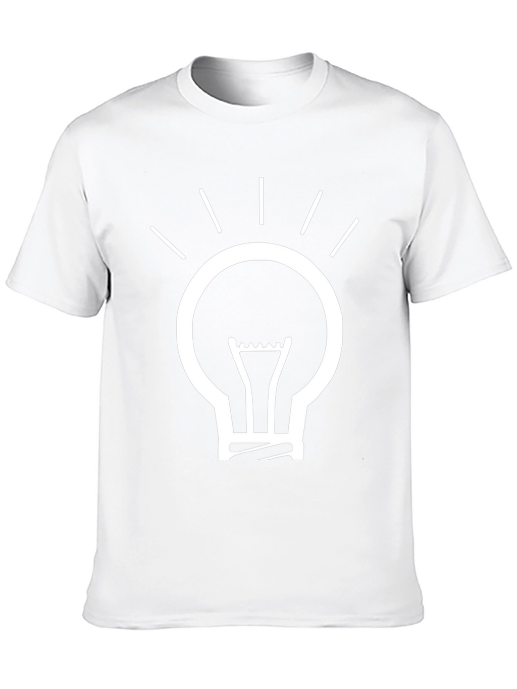 Idea Lightbulb Graphic Tee - Black Cotton T-Shirt