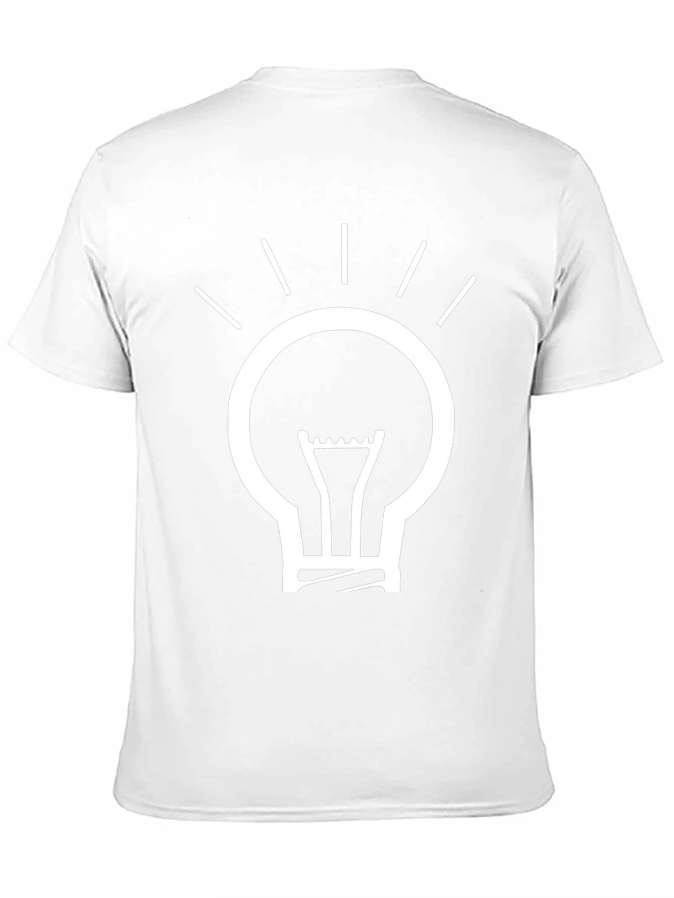 Idea Lightbulb Graphic Tee - Black Cotton T-Shirt