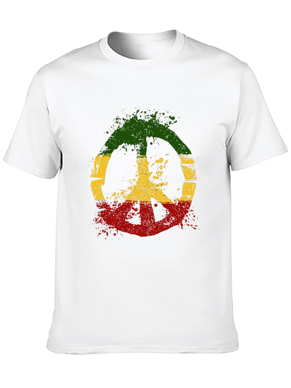 Rasta Peace Sign T-Shirt - Reggae Style