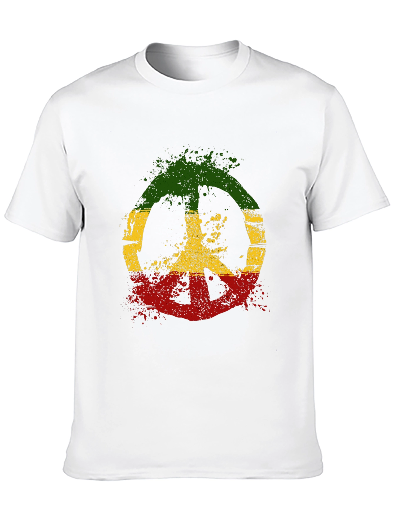 Rasta Peace Sign T-Shirt - Reggae Style