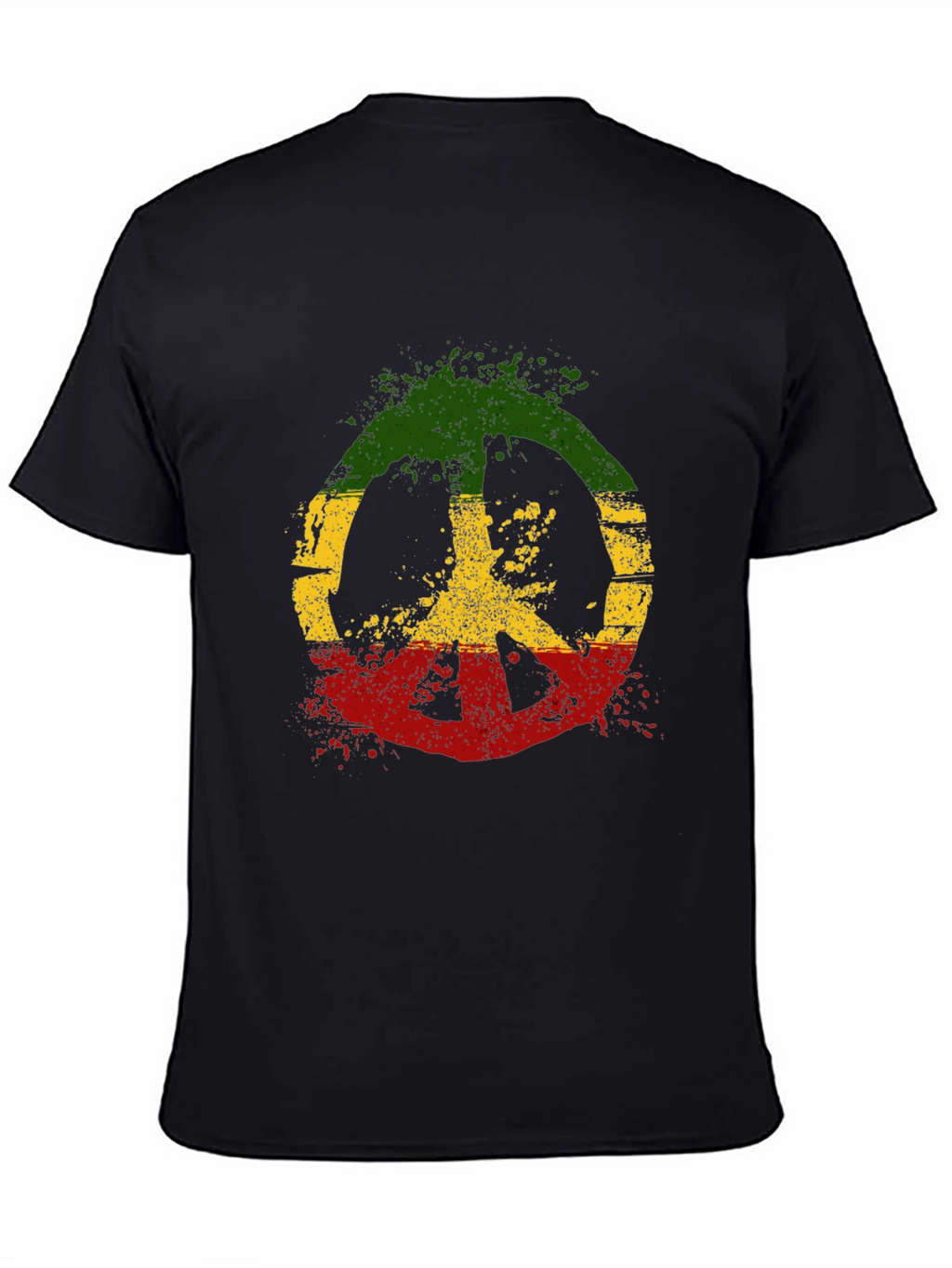 Rasta Peace Sign T-Shirt - Reggae Style