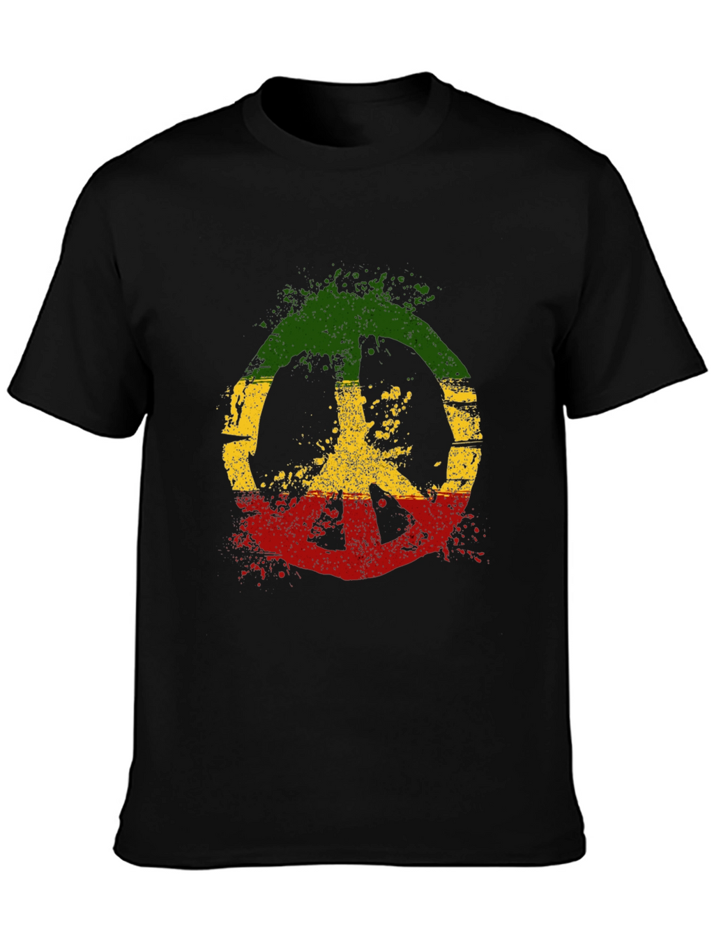 Rasta Peace Sign T-Shirt - Reggae Style