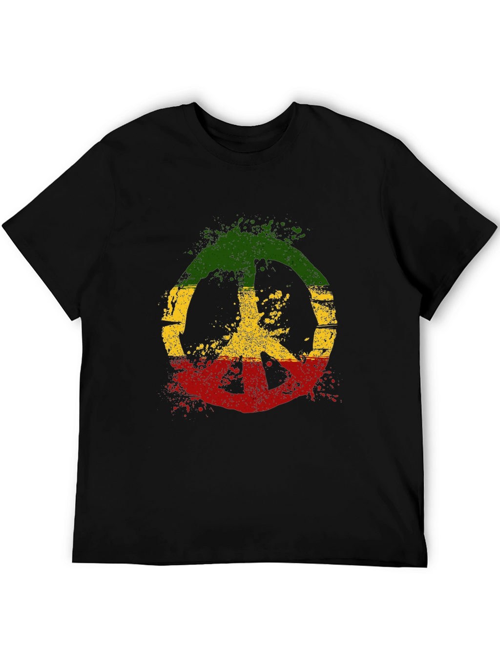 Rasta Peace Sign T-Shirt - Reggae Style