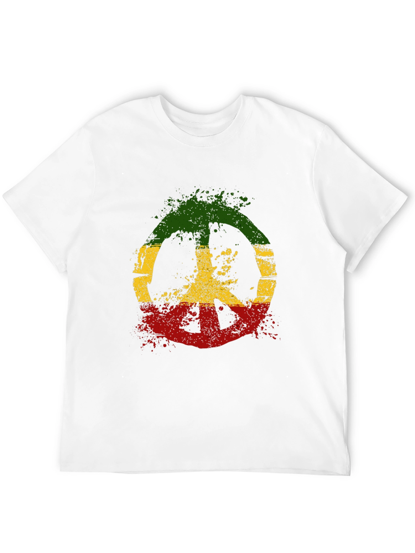 Rasta Peace Sign T-Shirt - Reggae Style
