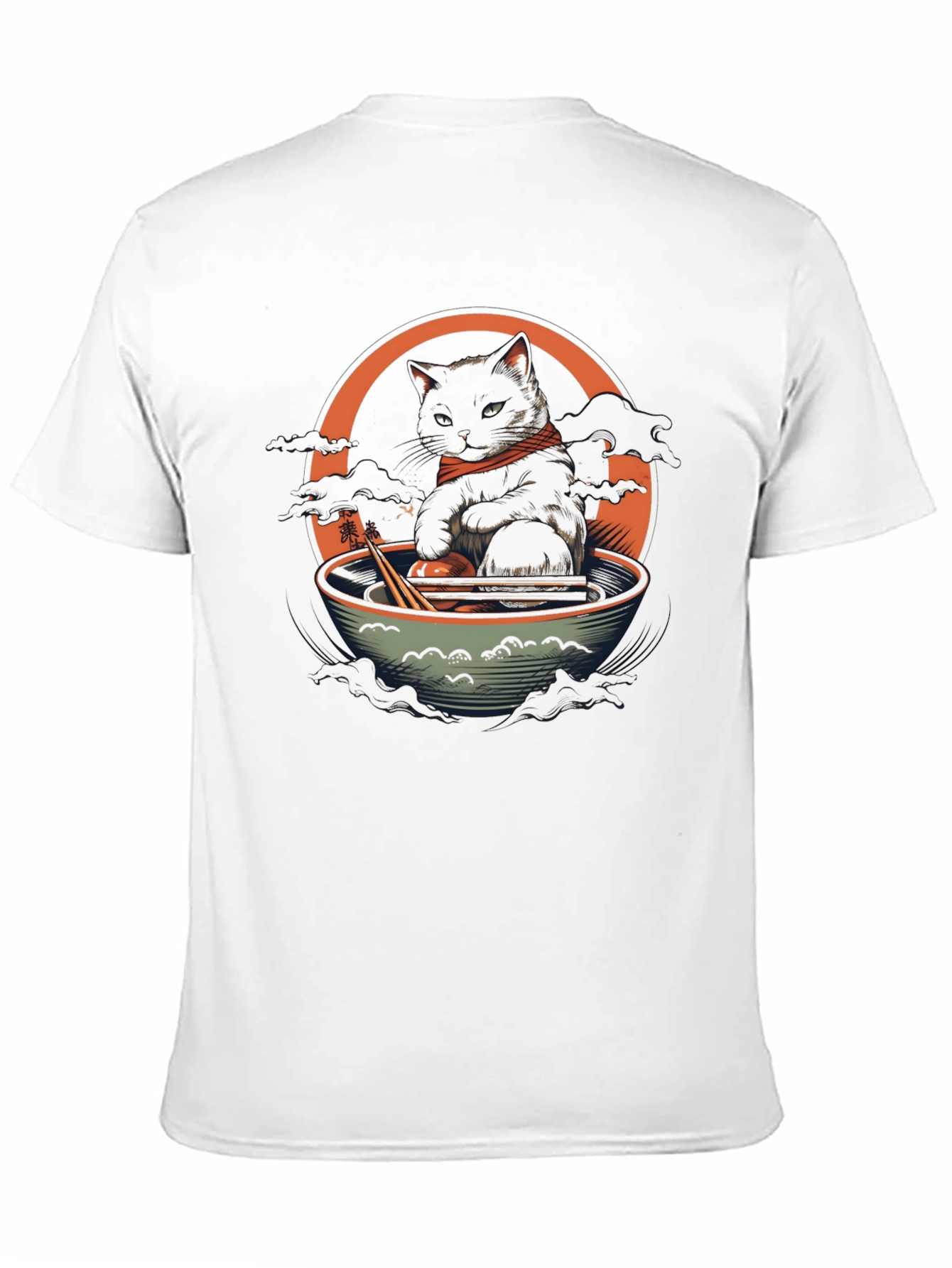 Cat Ramen Bowl Graphic Tee - Unique Design