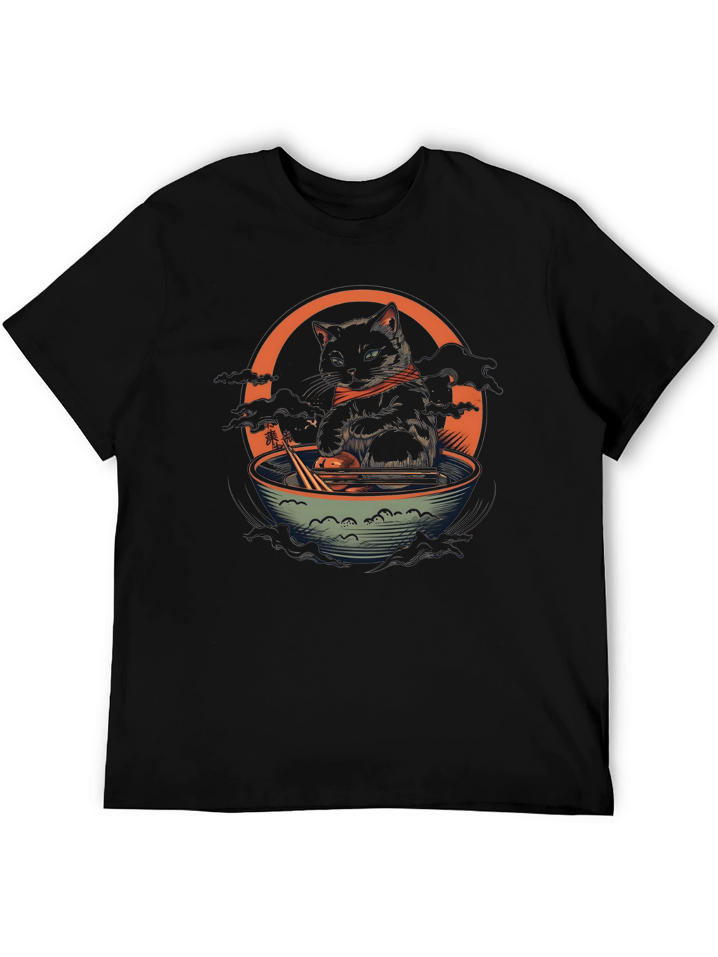 Cat Ramen Bowl Graphic Tee - Unique Design