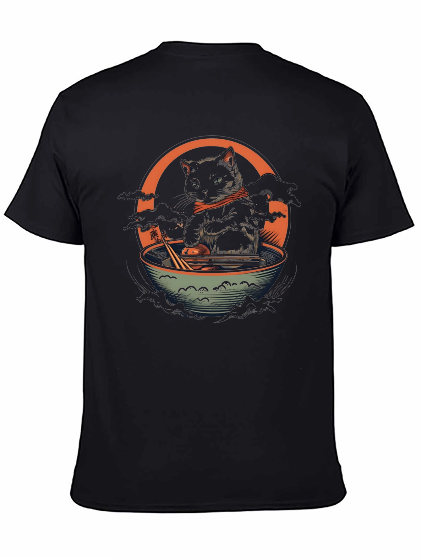 Cat Ramen Bowl Graphic Tee - Unique Design