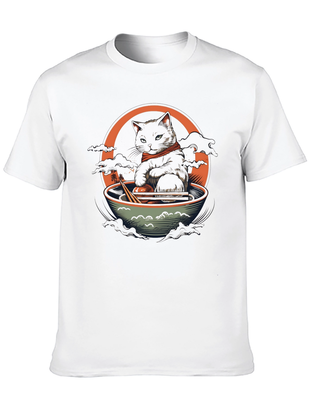 Cat Ramen Bowl Graphic Tee - Unique Design