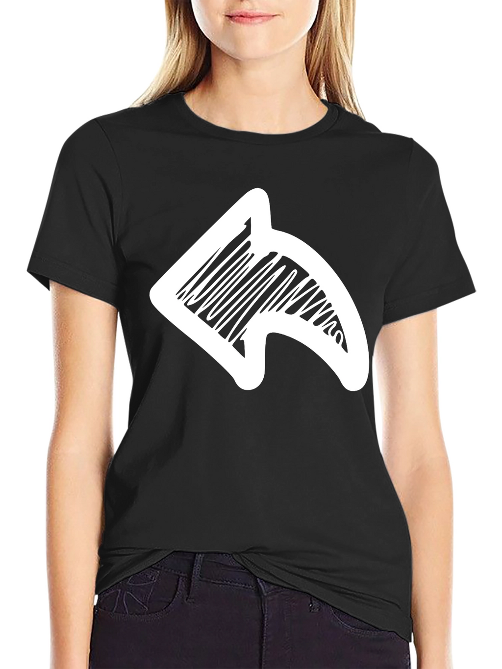 Arrow Graphic Black T-Shirt