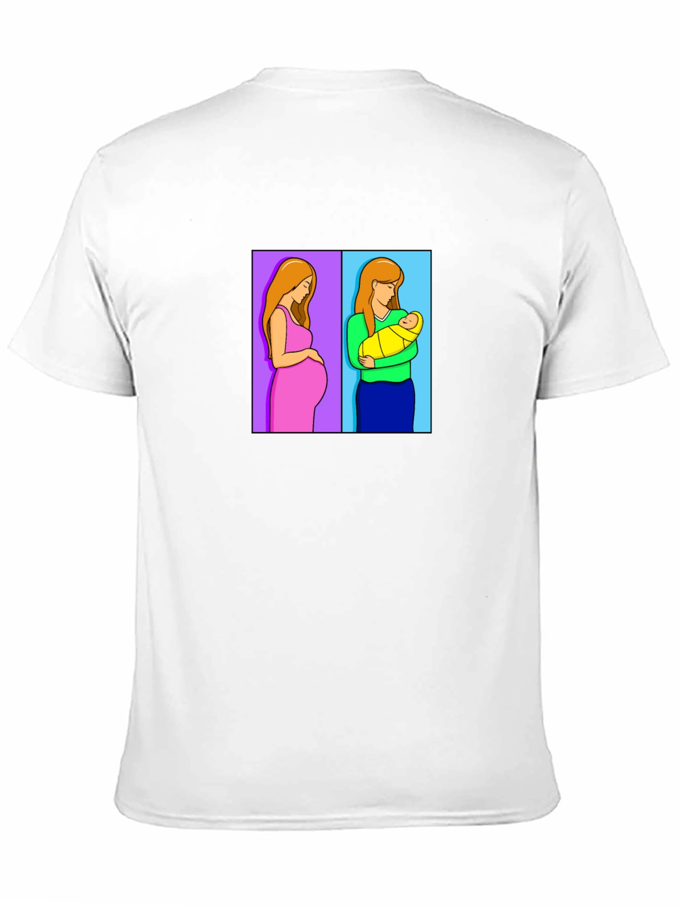 Motherhood Journey Tee - Pregnant & Newborn Design