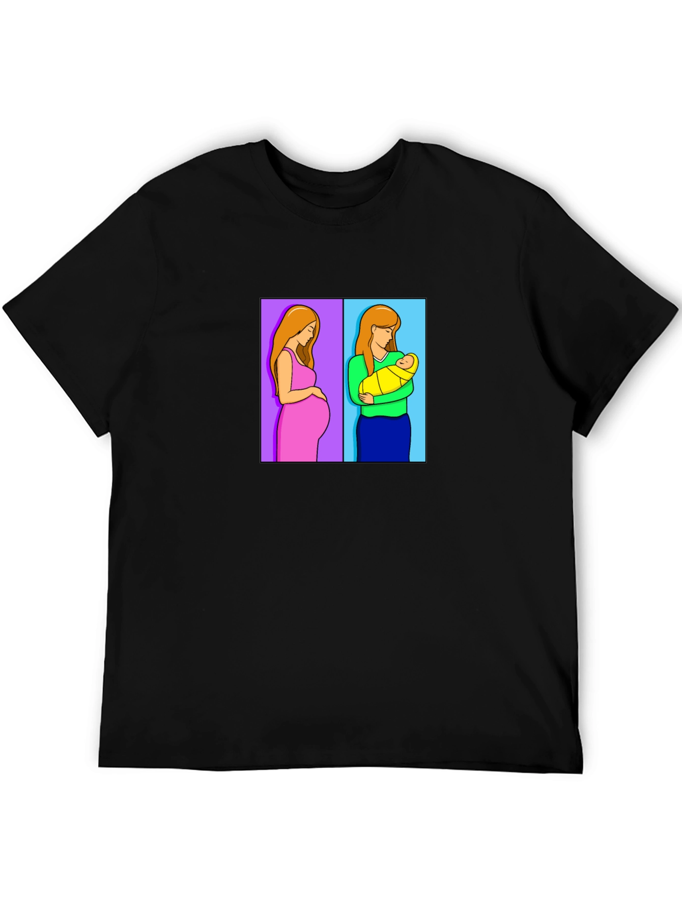 Motherhood Journey Tee - Pregnant & Newborn Design