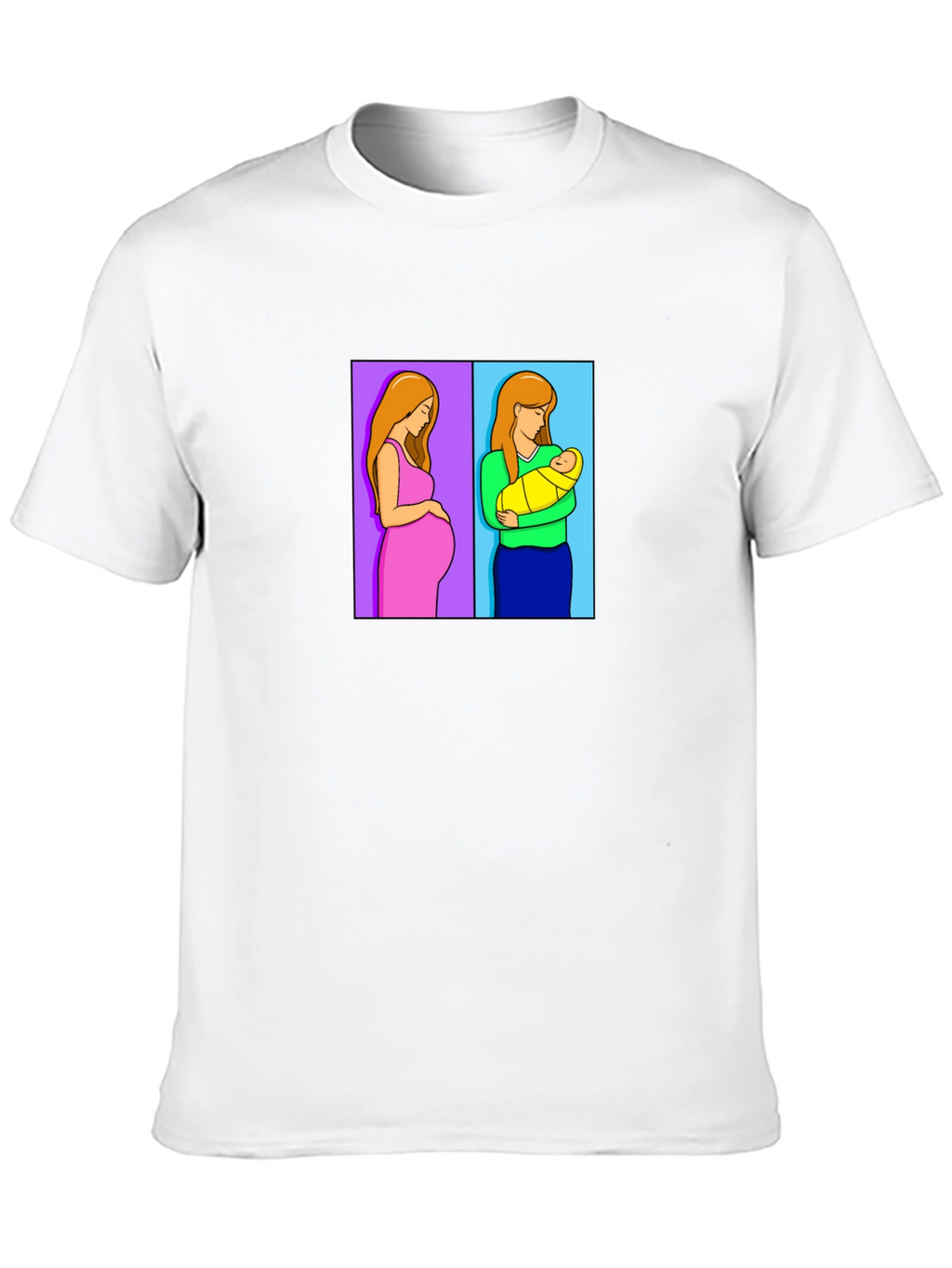 Motherhood Journey Tee - Pregnant & Newborn Design