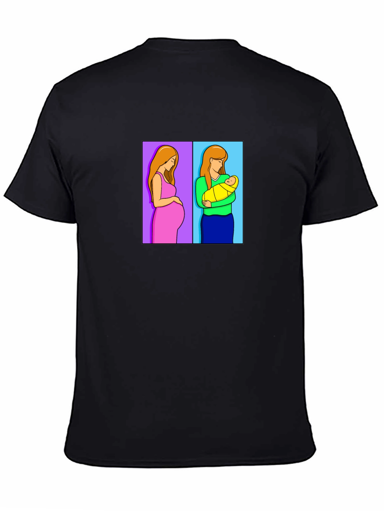 Motherhood Journey Tee - Pregnant & Newborn Design