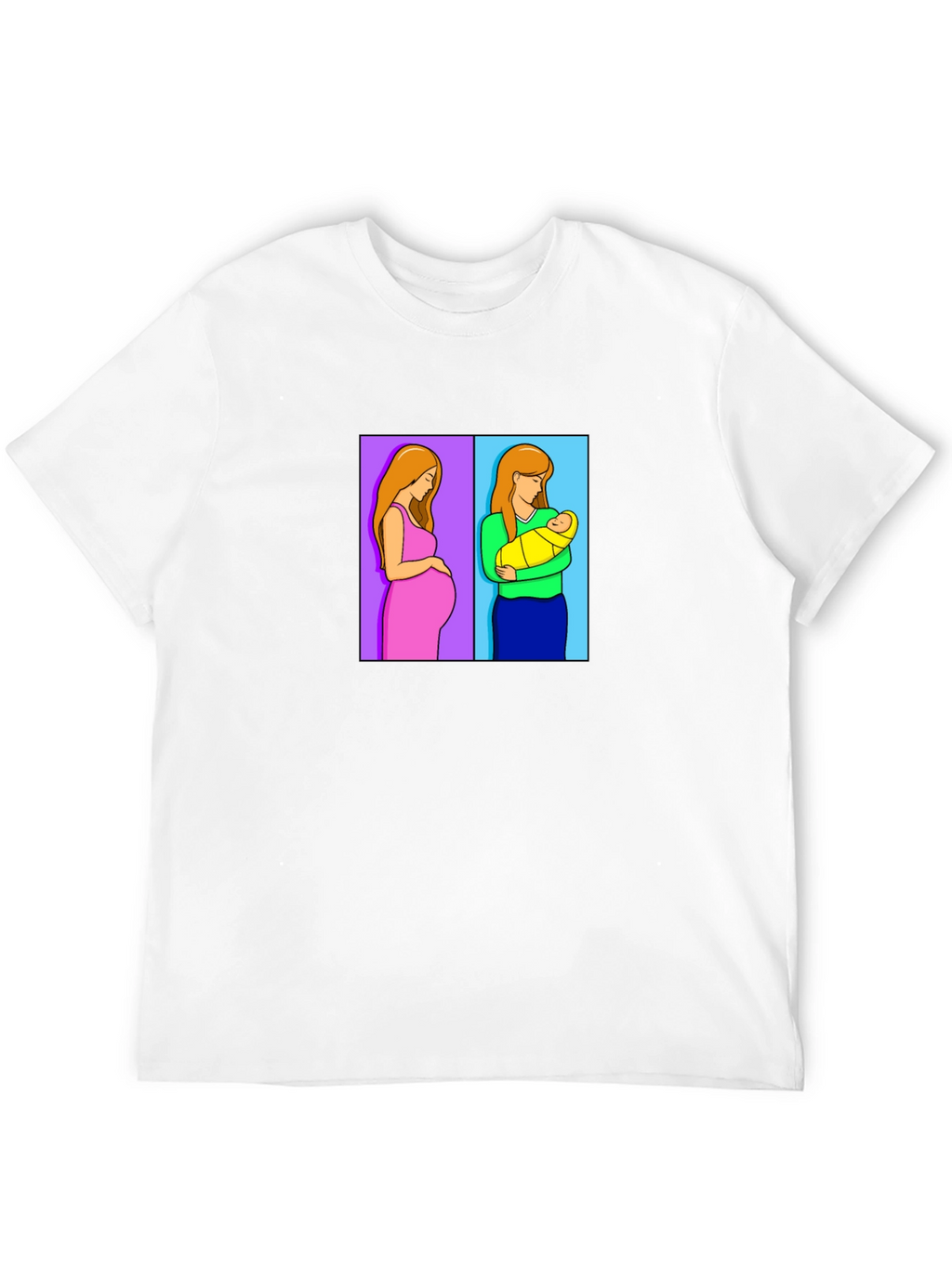 Motherhood Journey Tee - Pregnant & Newborn Design