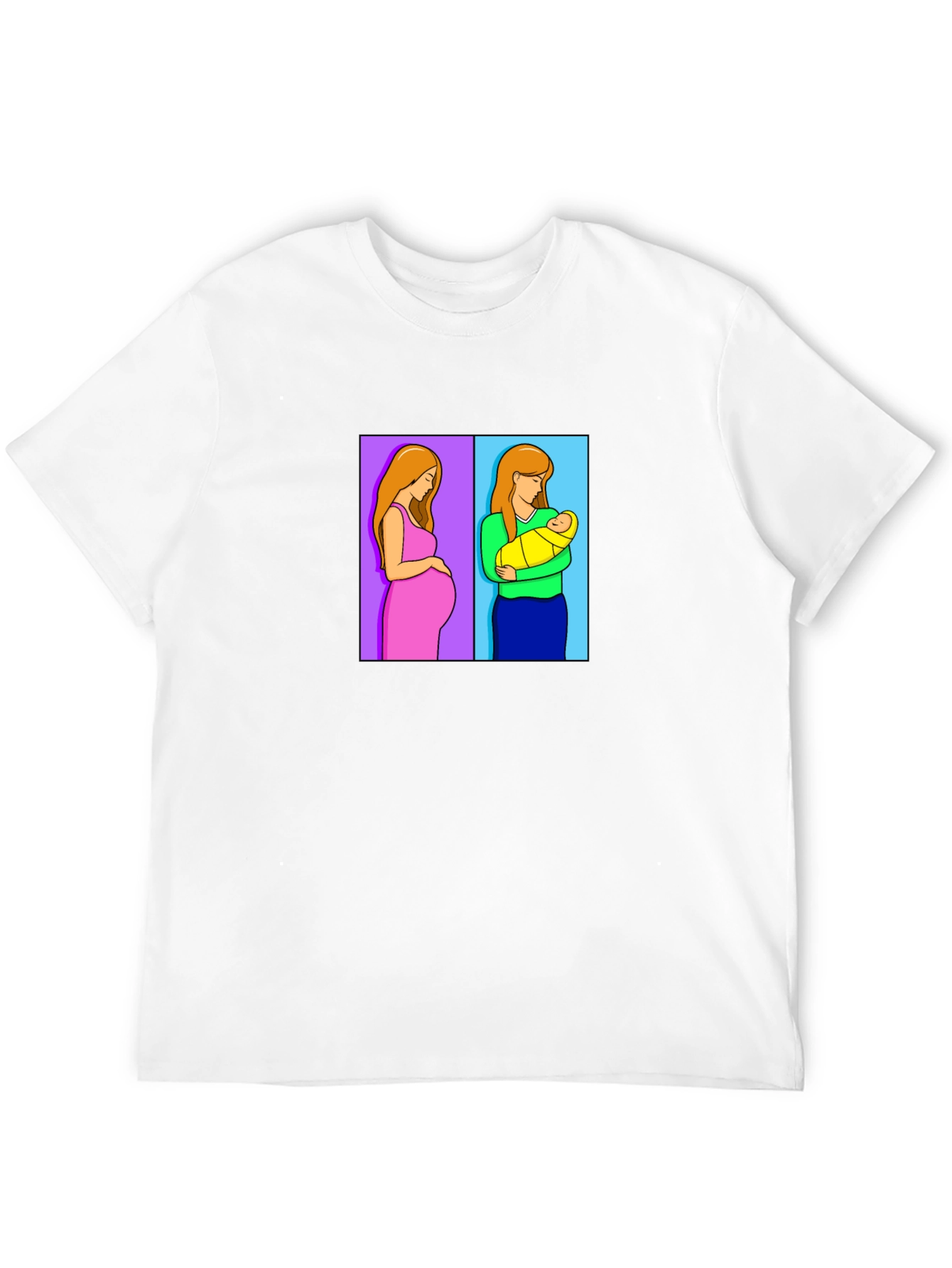 Motherhood Journey Tee - Pregnant & Newborn Design