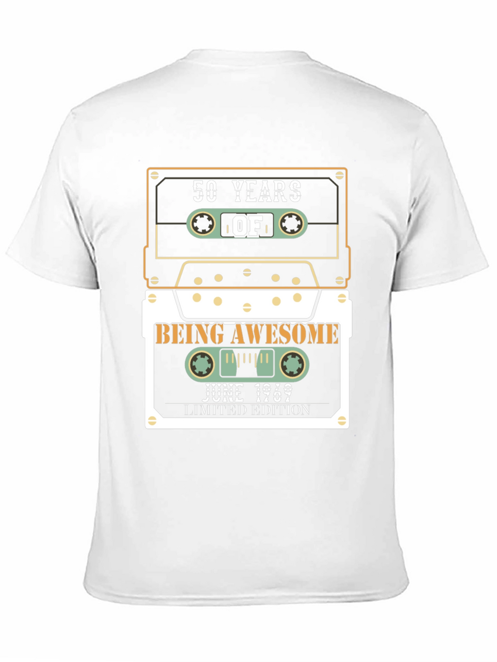 50 Years of Awesome Cassette Tape T-Shirt