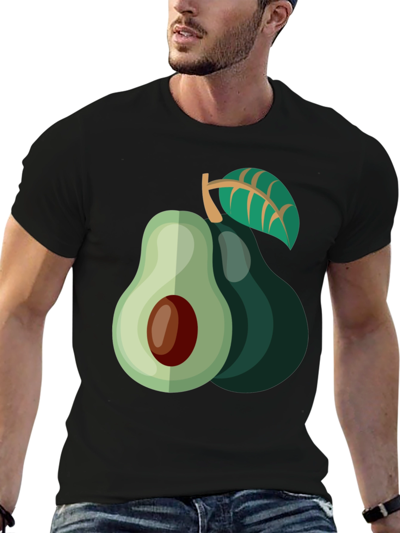 Avocado Graphic Tee - Trendy & Comfortable
