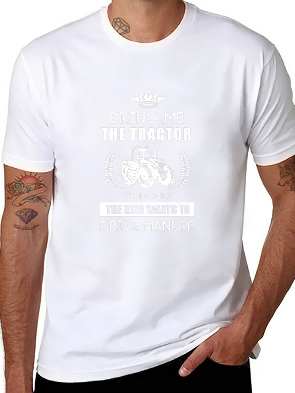 Bring Me The Tractor T-Shirt: Funny Farming Tee