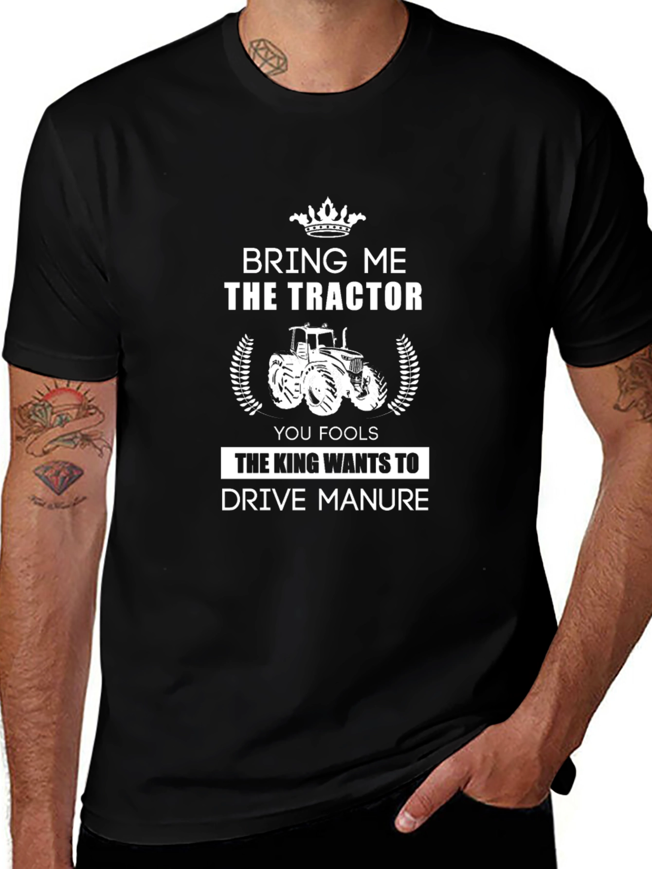 Bring Me The Tractor T-Shirt: Funny Farming Tee