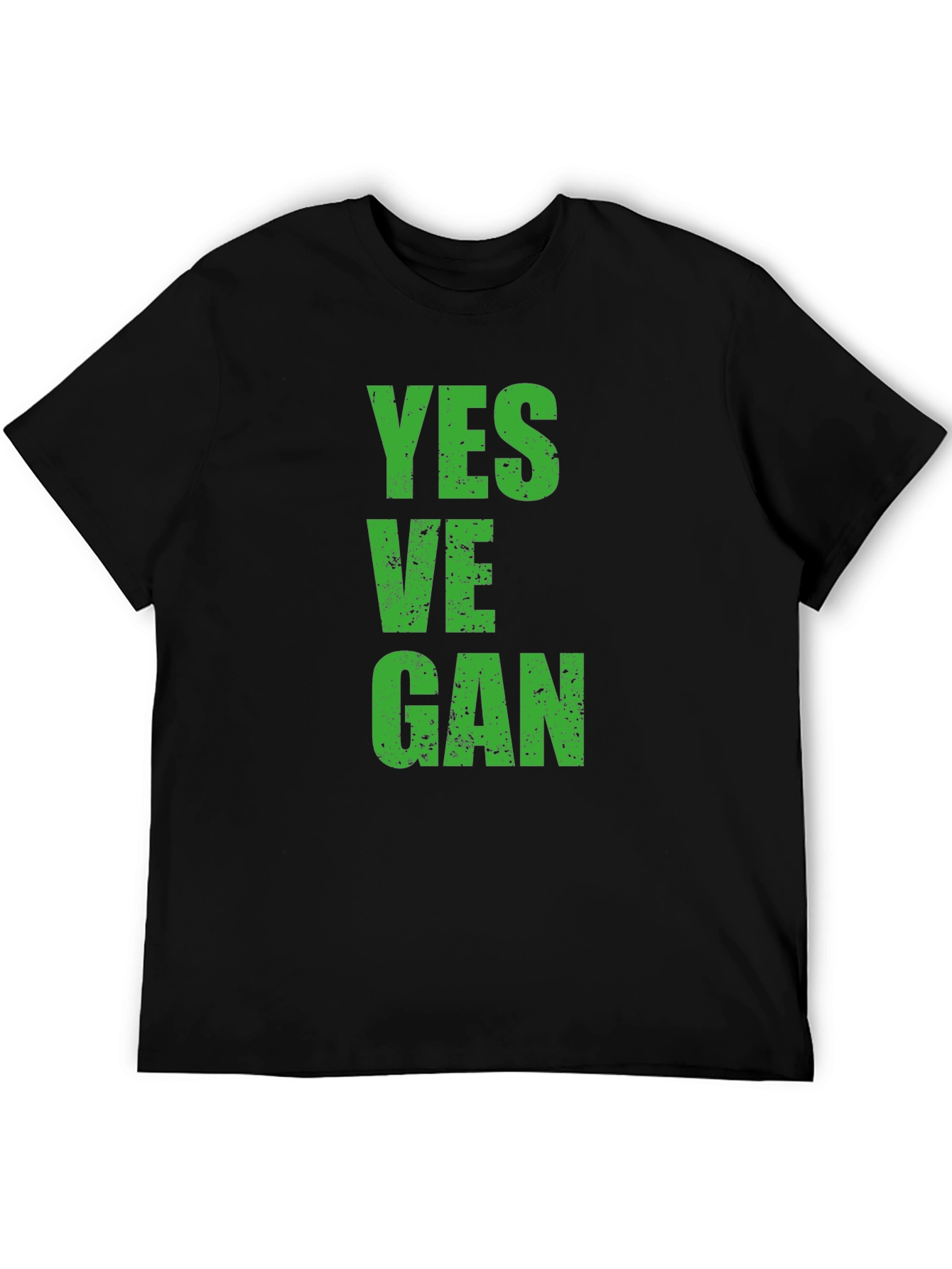 Yes Vegan Graphic T-Shirt - Black