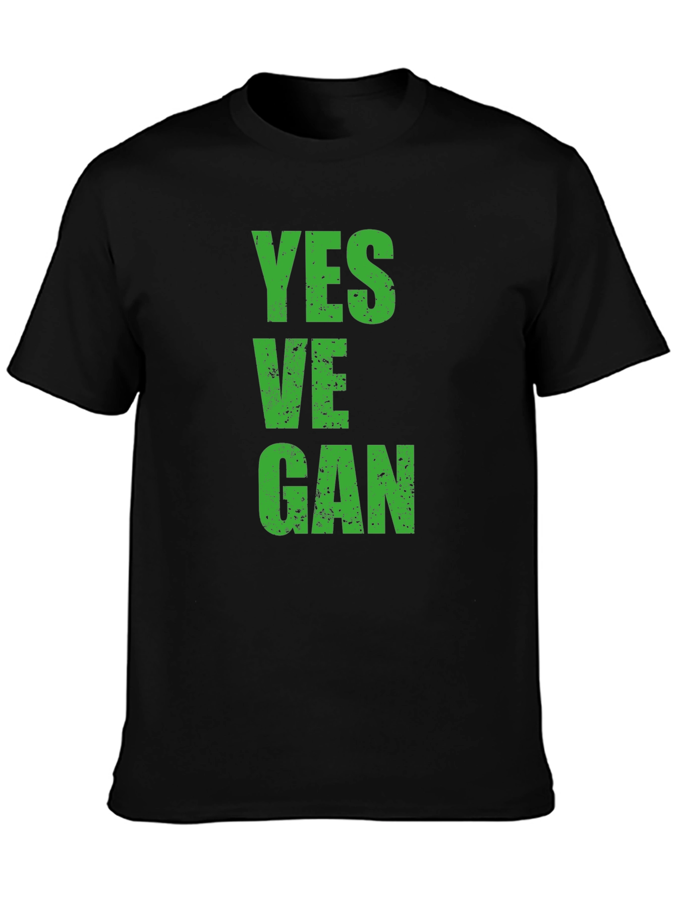 Yes Vegan Graphic T-Shirt - Black