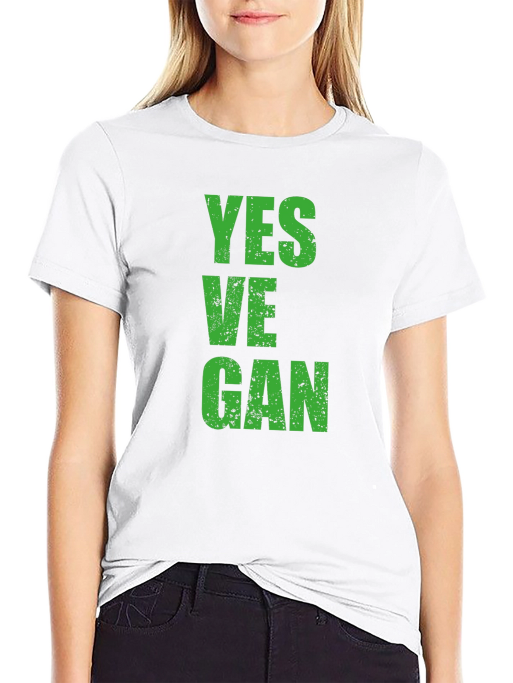 Yes Vegan Graphic T-Shirt - Black