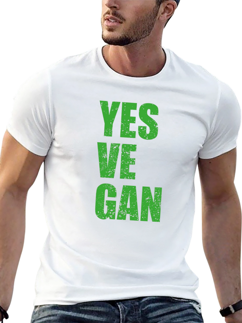 Yes Vegan Graphic T-Shirt - Black