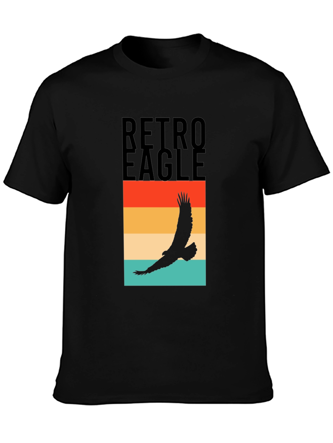 Retro Eagle Graphic Tee - Vintage Style T-Shirt