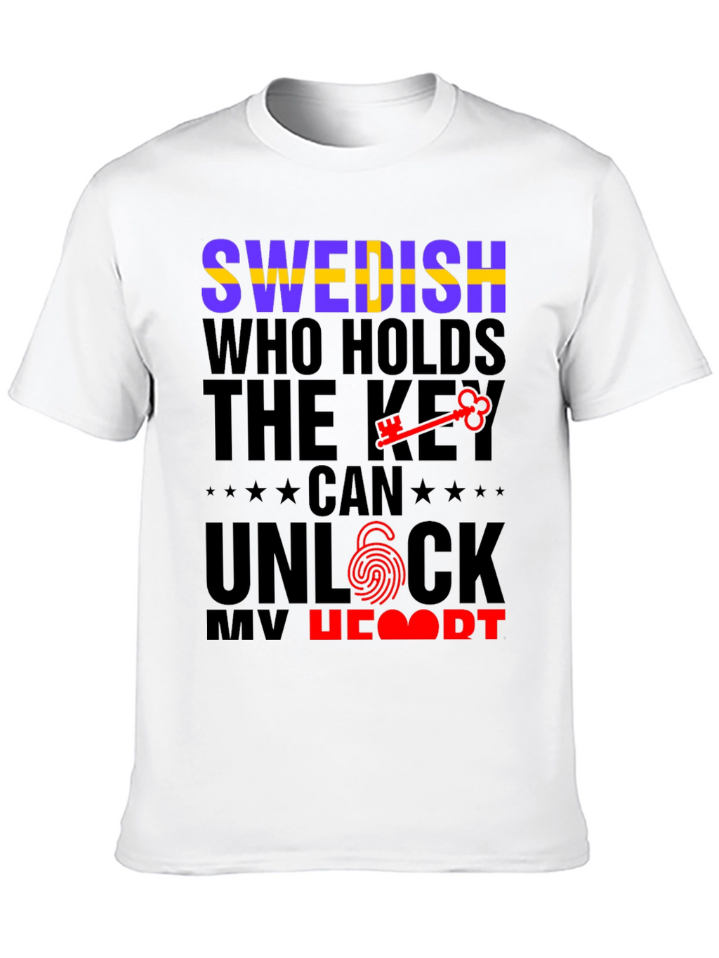 Swedish Key to My Heart Graphic Tee