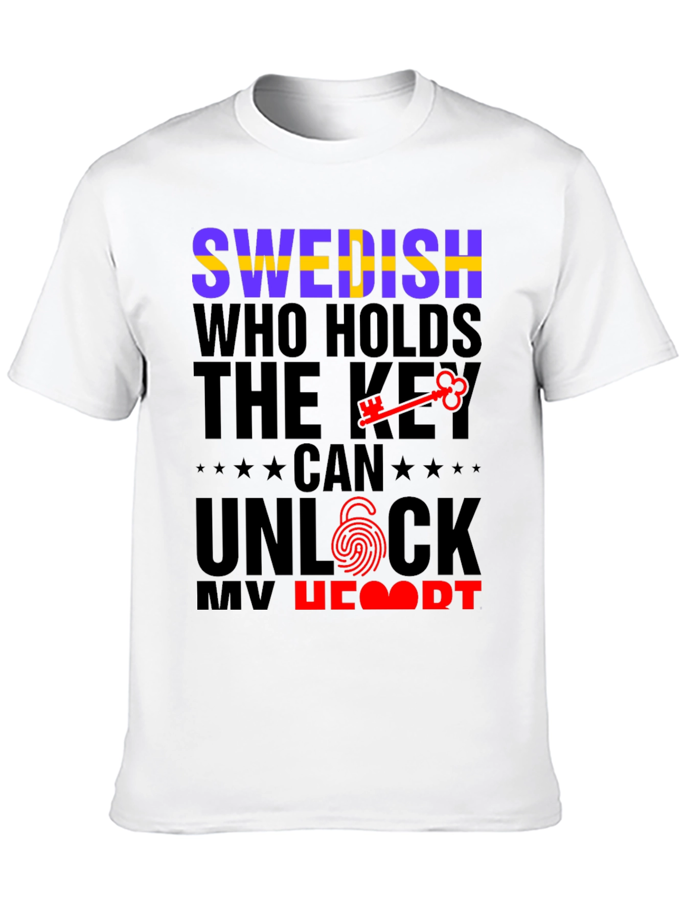 Swedish Key to My Heart Graphic Tee