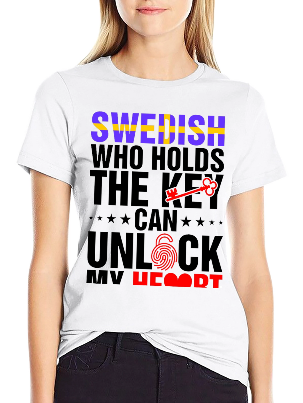 Swedish Key to My Heart Graphic Tee