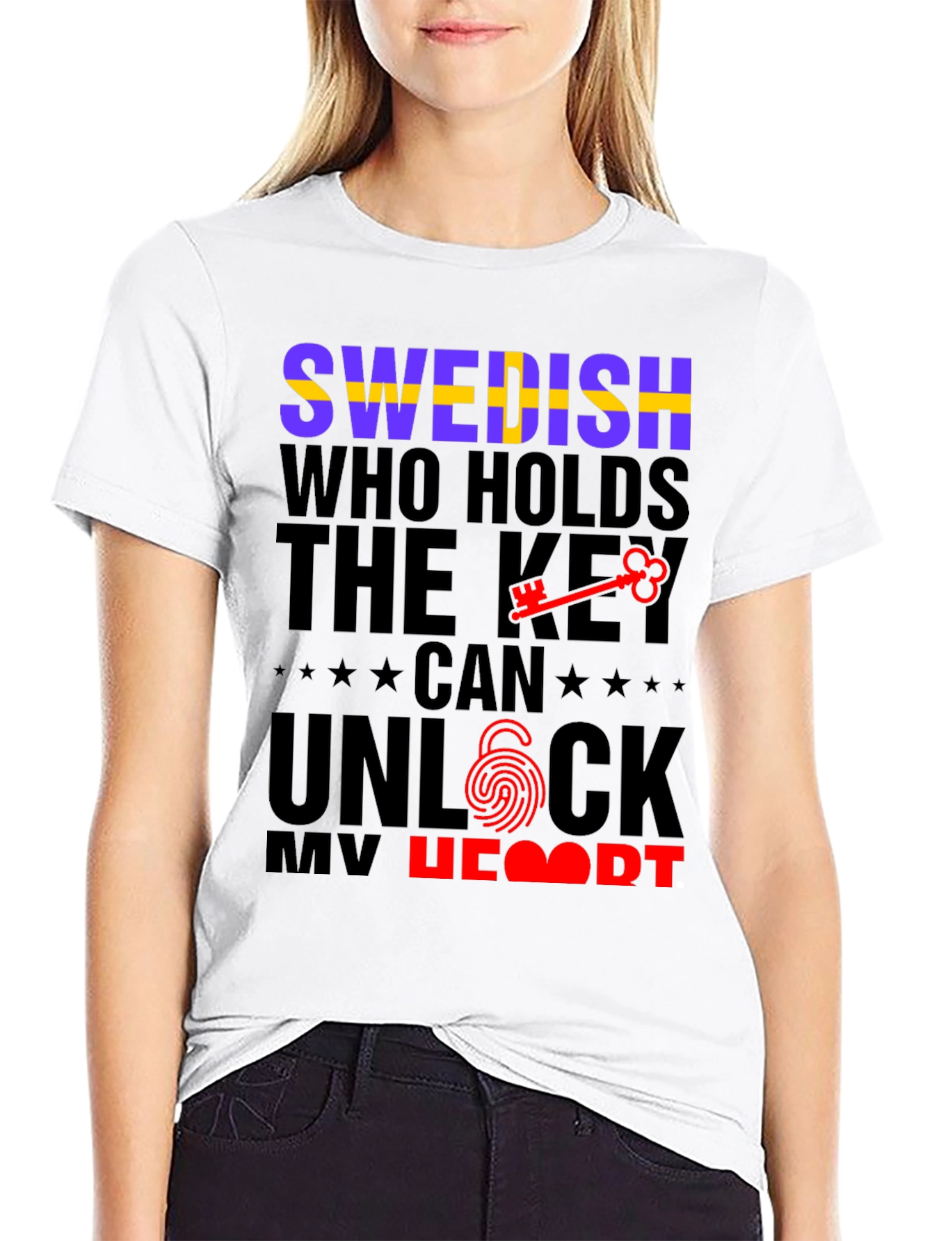 Swedish Key to My Heart Graphic Tee