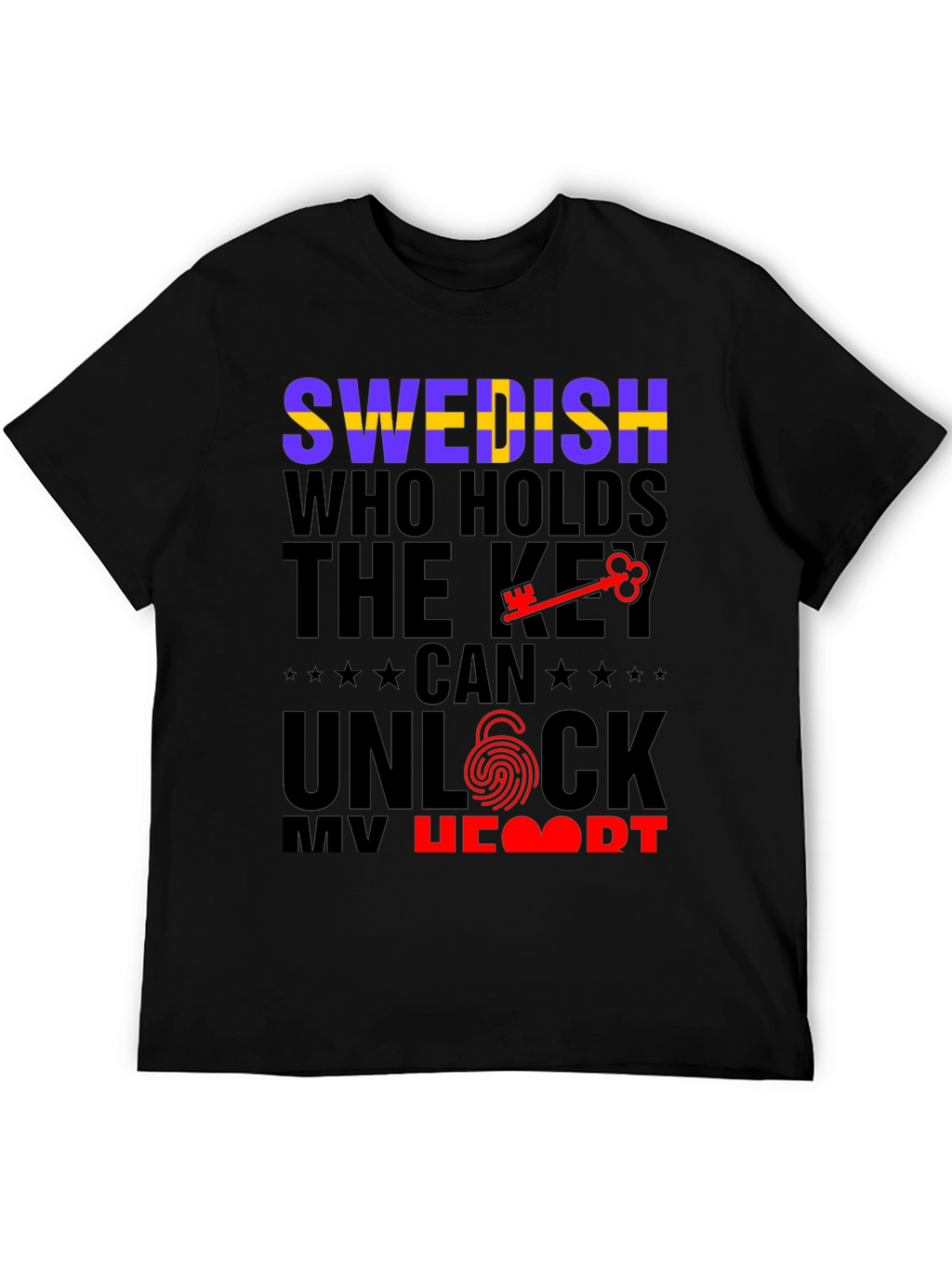 Swedish Key to My Heart Graphic Tee
