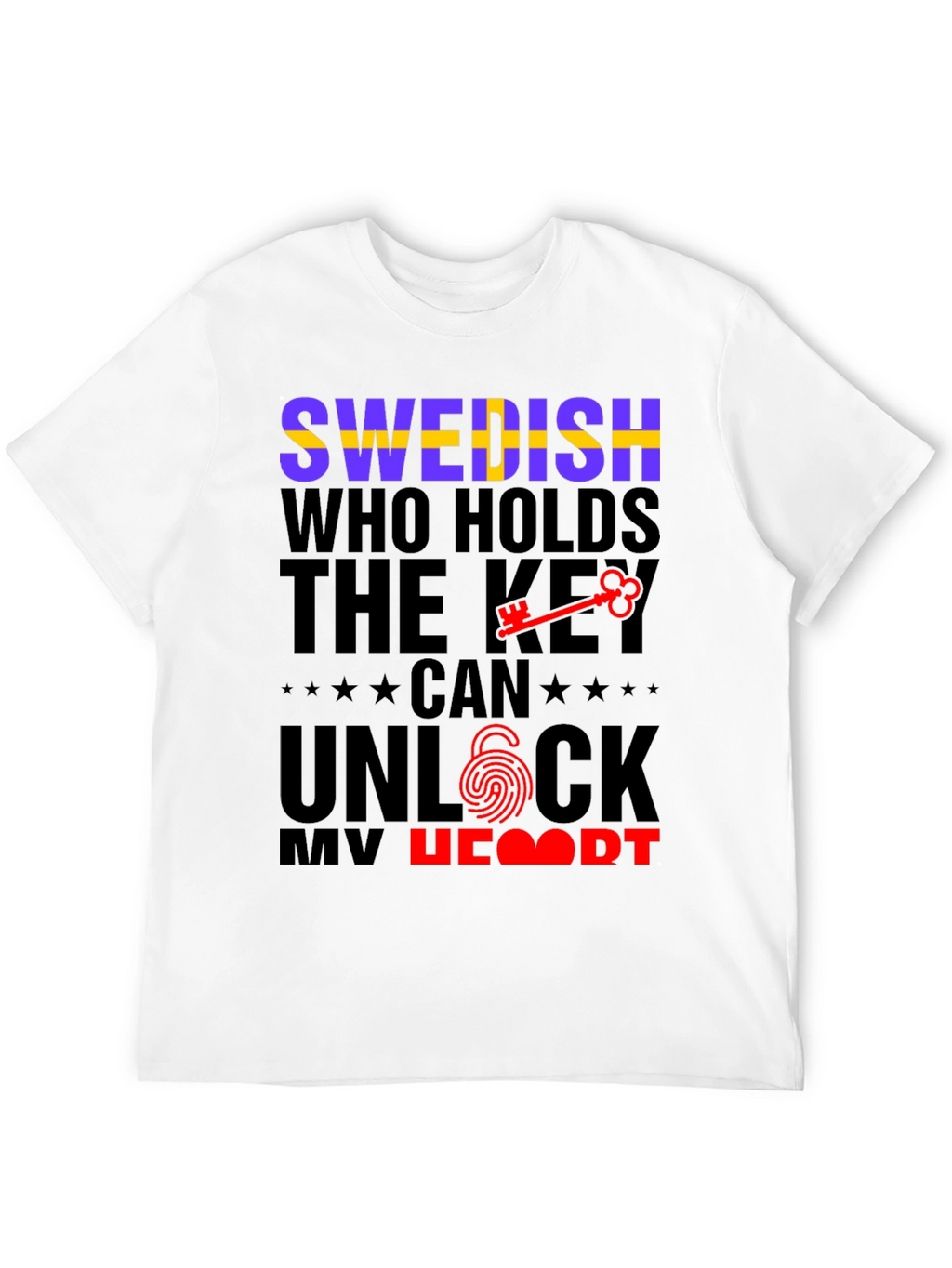 Swedish Key to My Heart Graphic Tee
