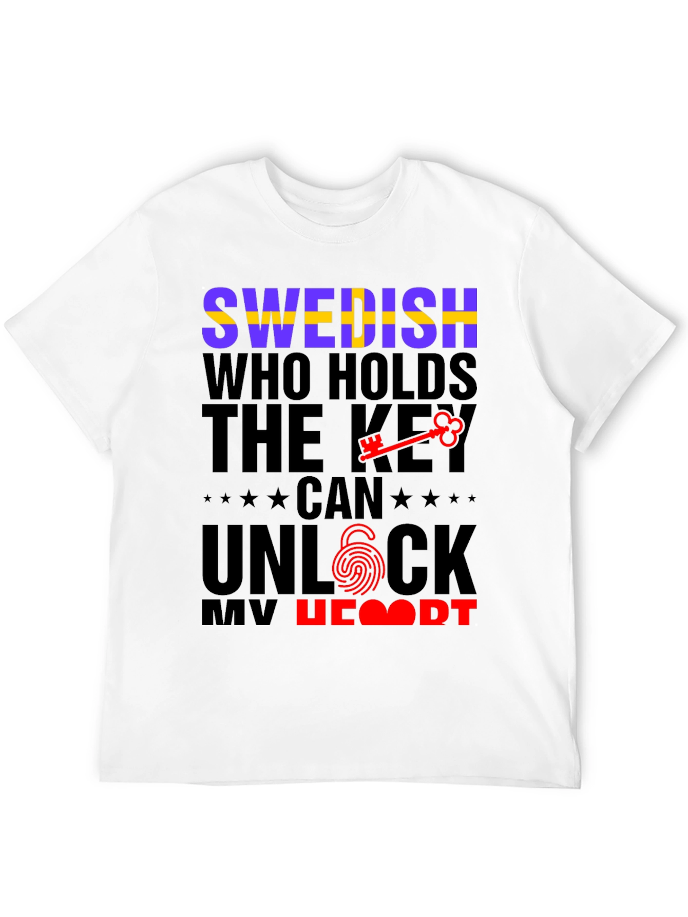 Swedish Key to My Heart Graphic Tee