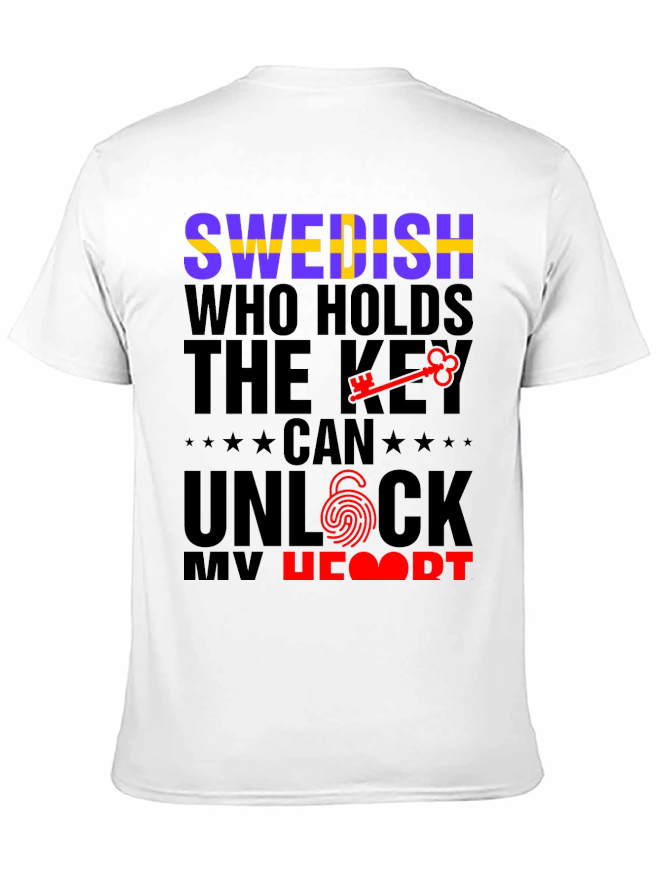 Swedish Key to My Heart Graphic Tee