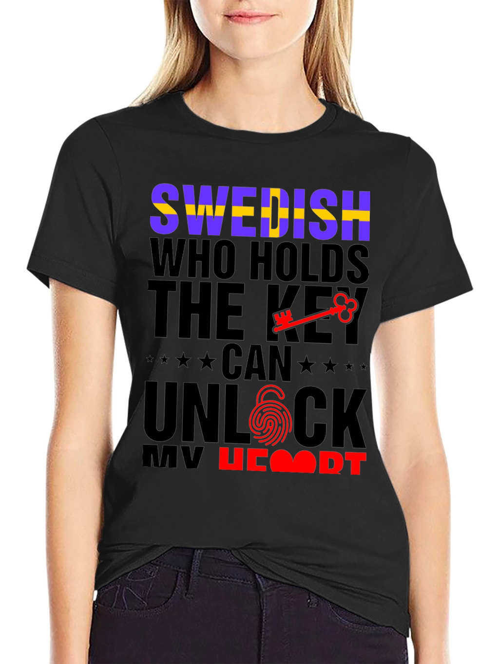 Swedish Key to My Heart Graphic Tee