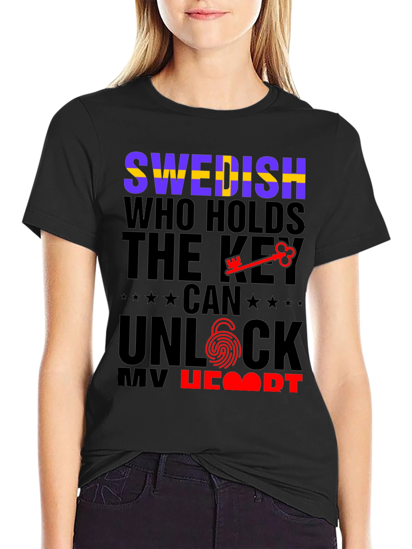 Swedish Key to My Heart Graphic Tee