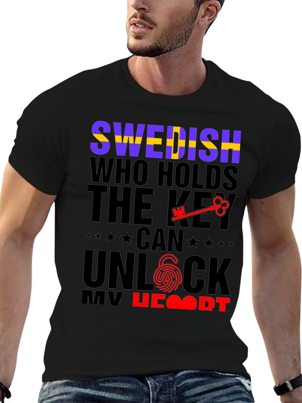 Swedish Key to My Heart Graphic Tee