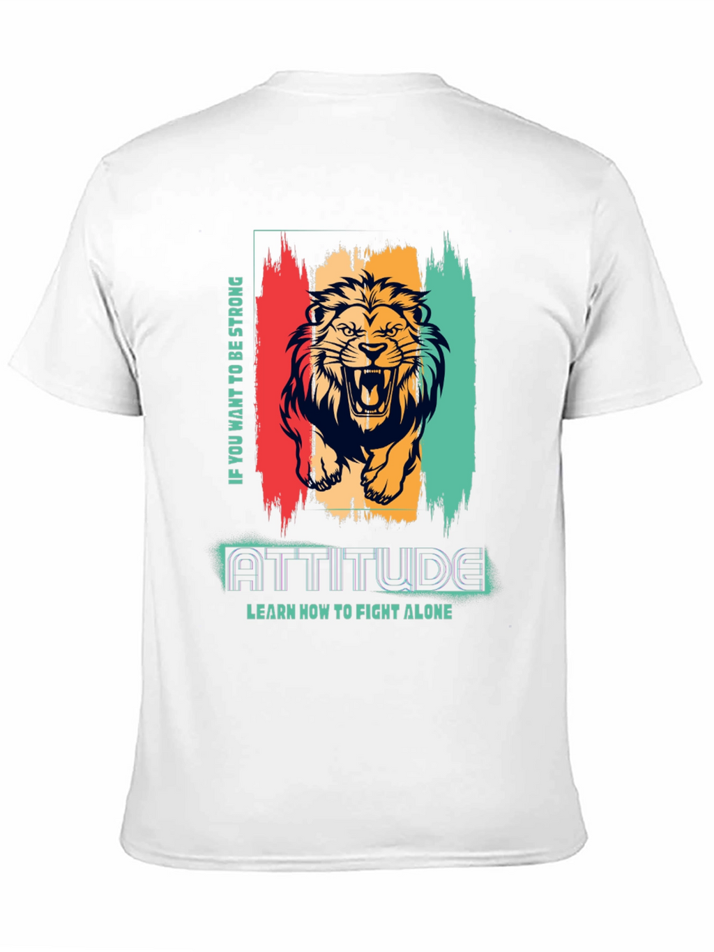 Lion Attitude Graphic Print Tee