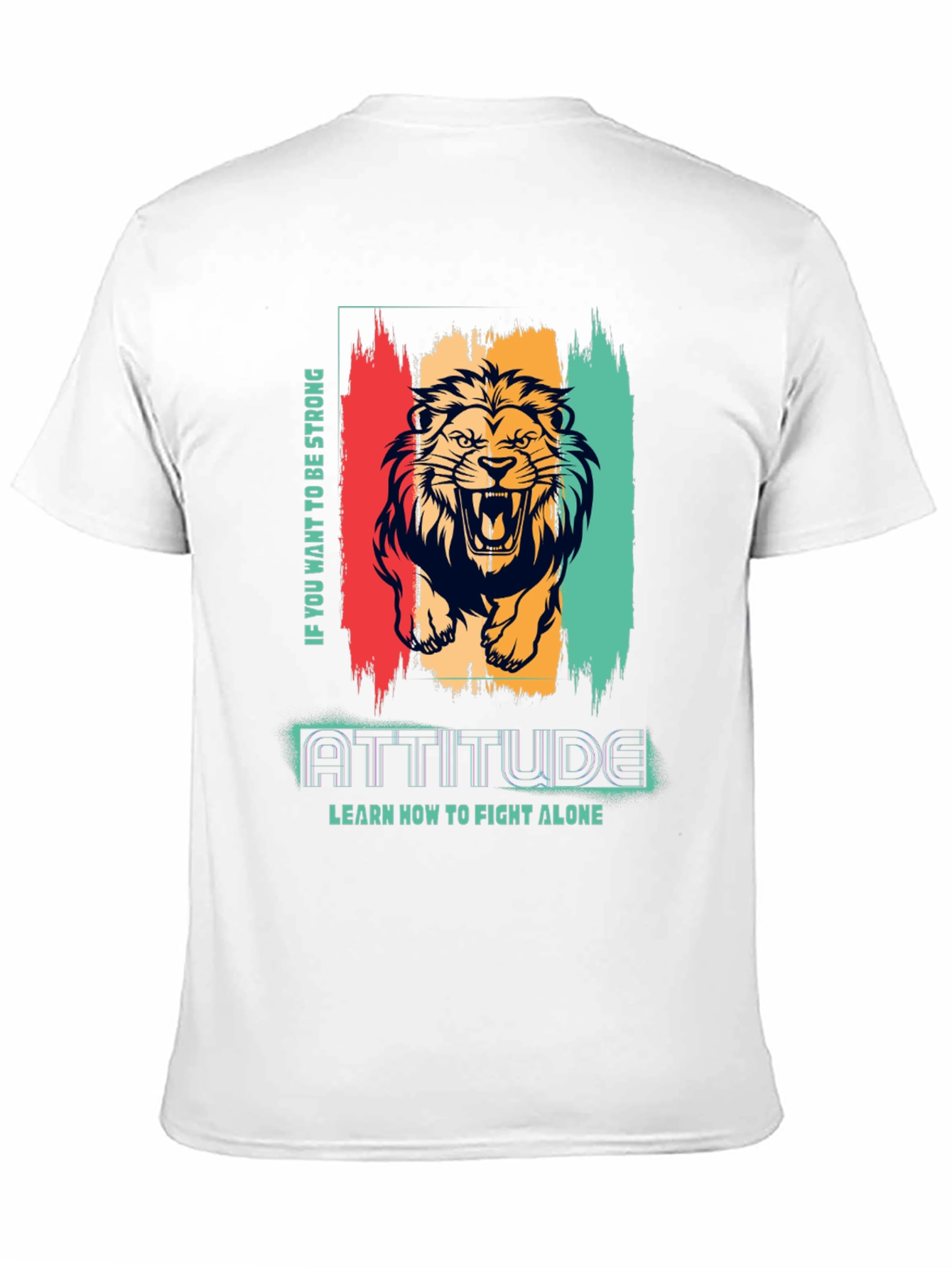 Lion Attitude Graphic Print Tee