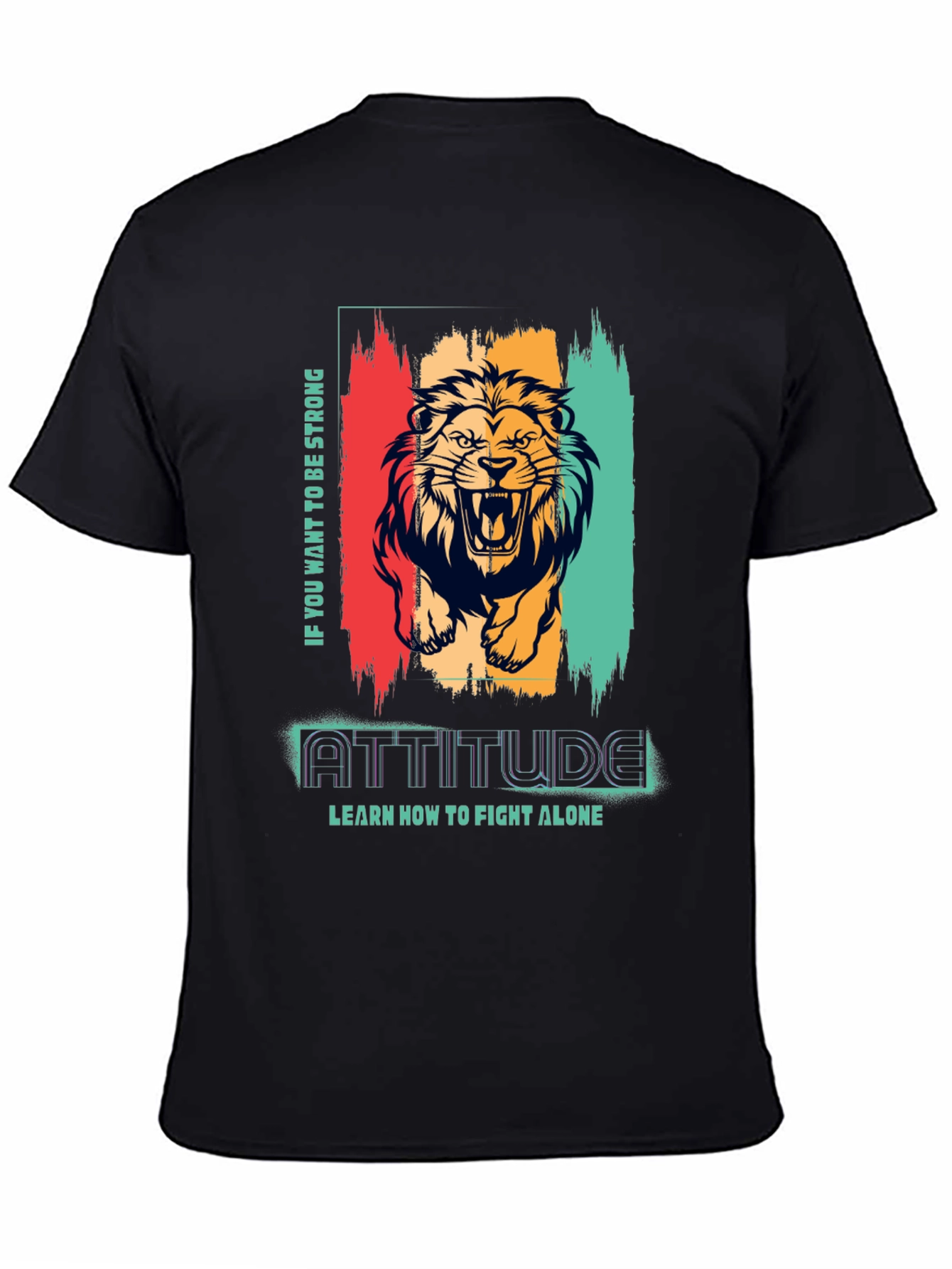 Lion Attitude Graphic Print Tee