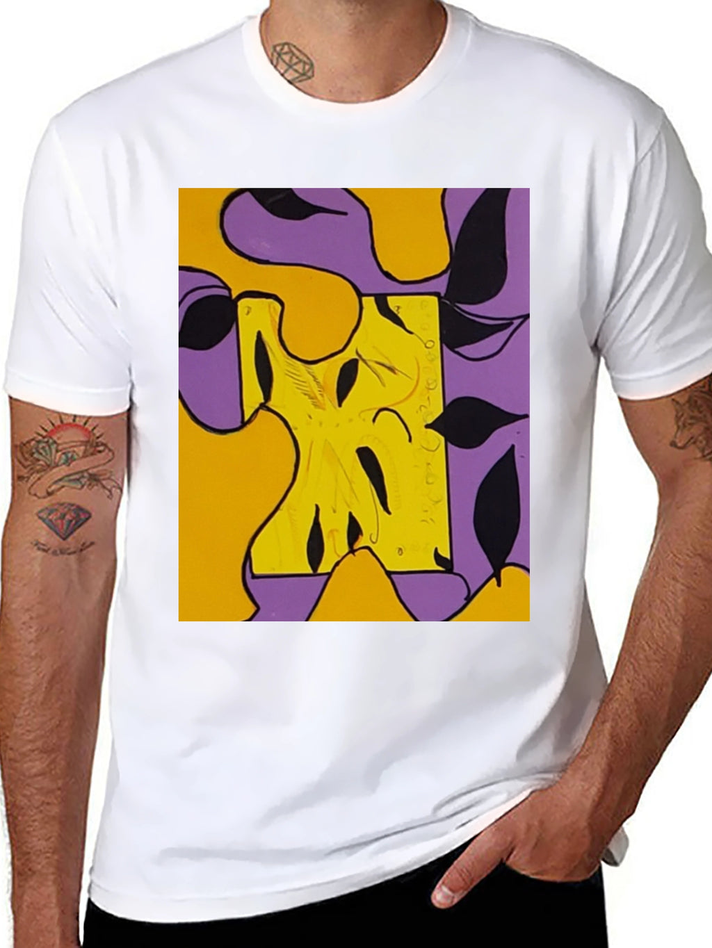 Abstract Art Graphic Tee - Bold Style