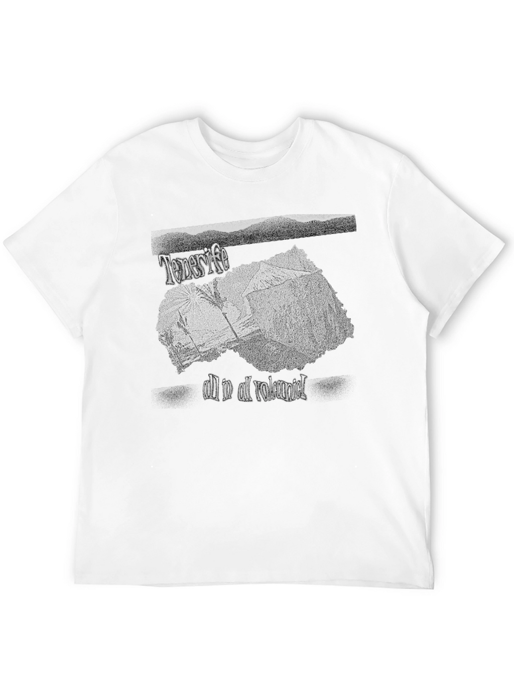 Tenerife Volcanic Graphic Tee - Black