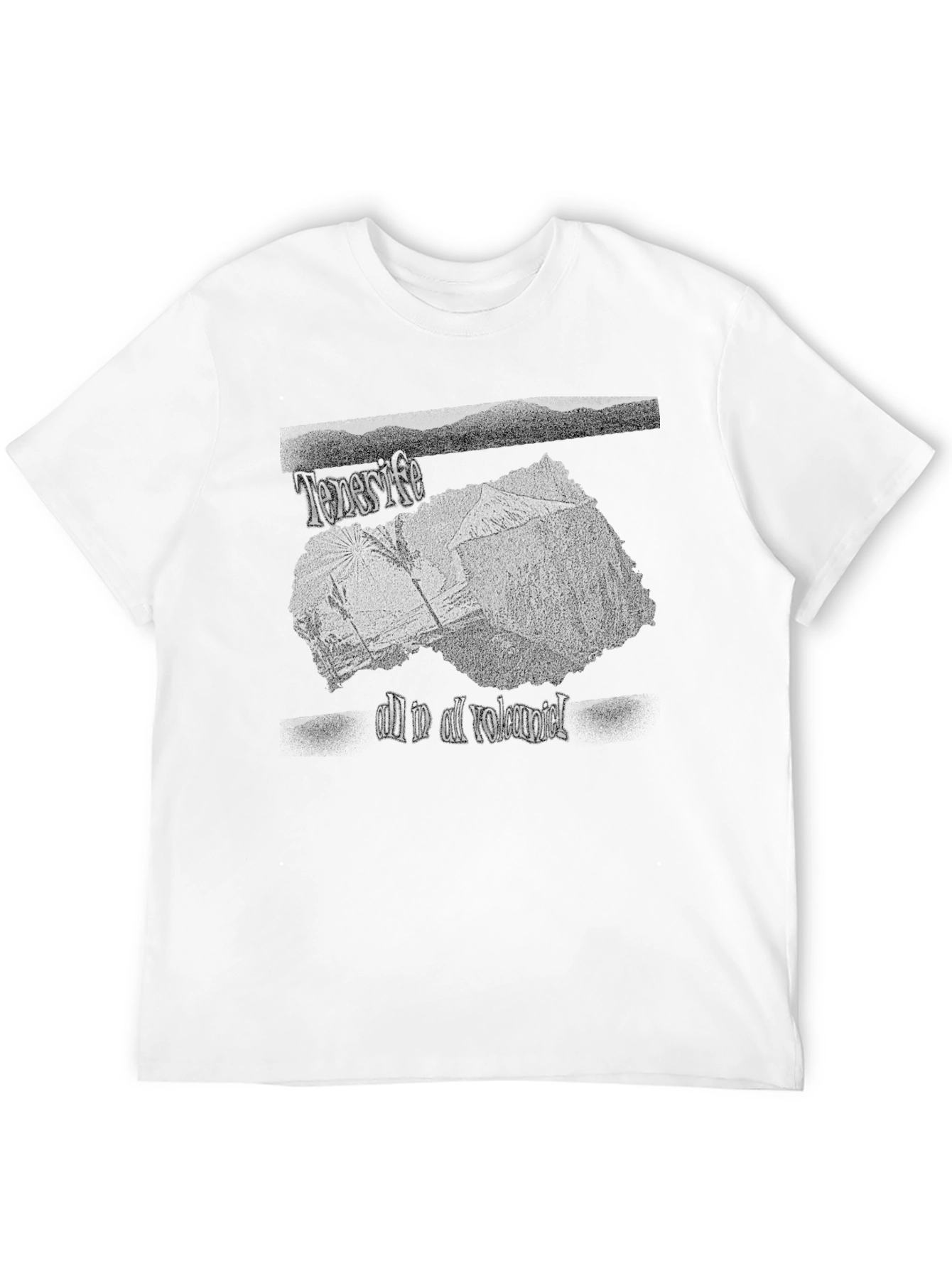 Tenerife Volcanic Graphic Tee - Black