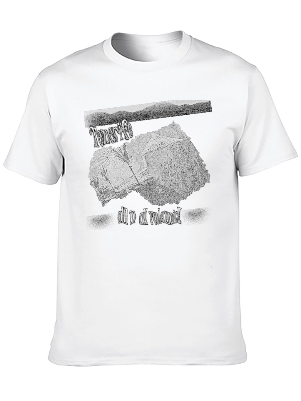 Tenerife Volcanic Graphic Tee - Black
